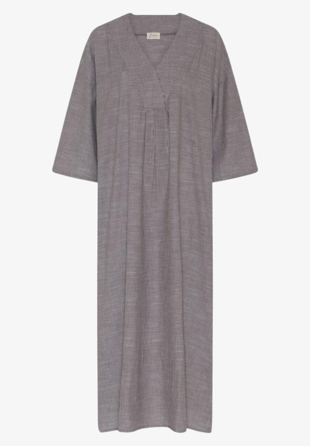 Frau - Palma Long Dress Coffee Quartz Stripe